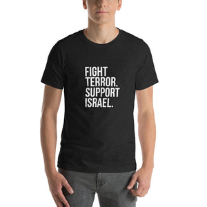 Open image in slideshow, Fight Terror. Support Israel t-shirt
